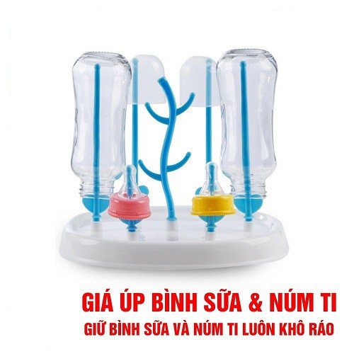 [THẮM ĐINH] Giá úp bình sữa hình cây