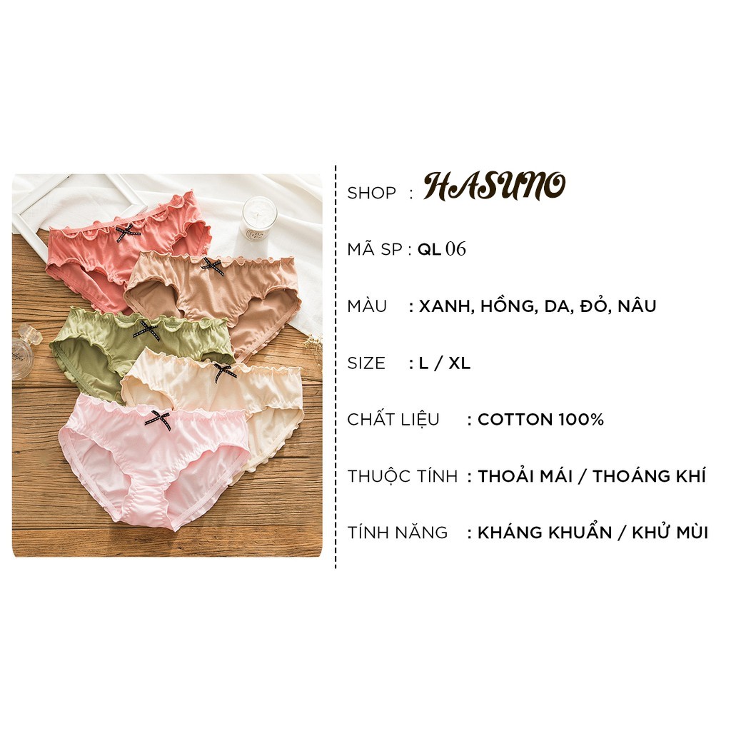 Quần lót nữ cotton cạp cao thời trang nghộ nghĩnh giá rẻ đẹp thun lạnh dễ thương QL06