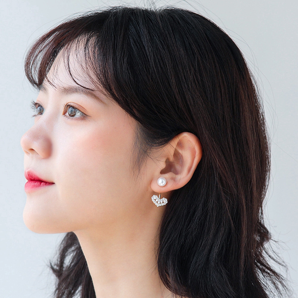 Cod In Stock New Khuyên Tai Nữ Đính Ngọc Thời Trang Hàn