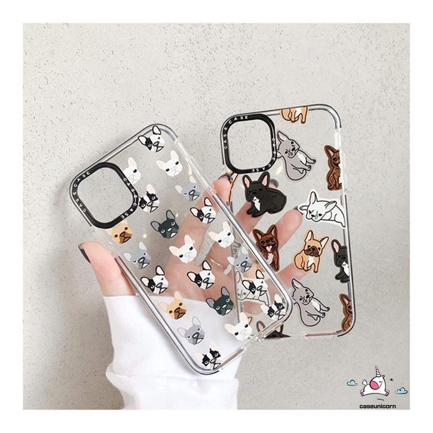 Ốp điện thoại TPU mềm họa tiết cún Bull hoạt hình cho iPhone 12 Pro Max iPhone 11 Pro Max 7plus 6 6s 7 8 Plus XR X XS MAX | BigBuy360 - bigbuy360.vn