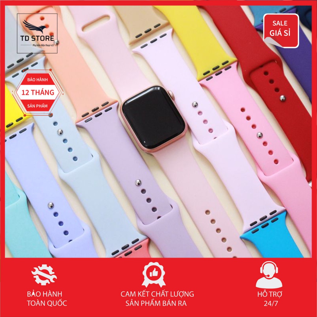 Dây silicon cho đồng hồ thông minh Apple Watch Size 38mm 40mm TD store