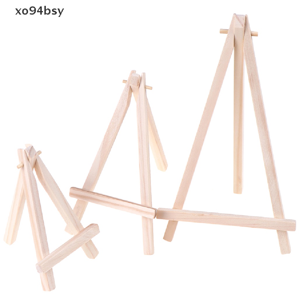 Giá Đỡ Ba Chân Mini Bằng Gỗ Và Vải Bạt Dùng Trưng Bày Tranh Vẽ xo94bsy
