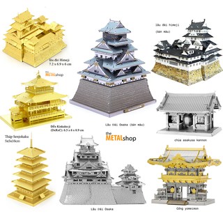 Mô Hình Lắp Ghép Kim Loại Kiến Trúc cổ truyền thống nhật bản