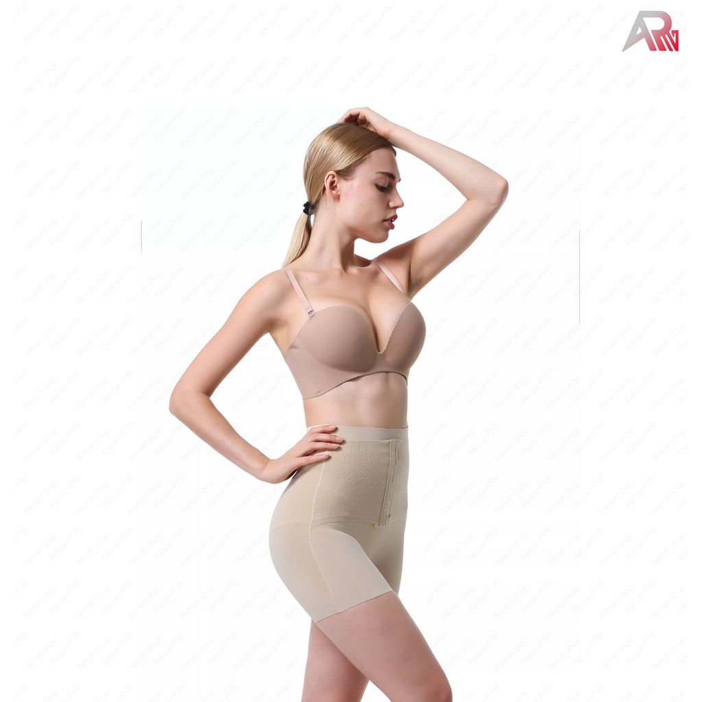 Quần Gen Đùi Nịt Bụng Thun Lạnh, Gen Nịt Bụng Cạp Cao Chính Hãng RANRAN 802L