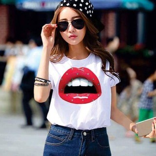 Áo thun nữ đôi môi gợi cảm 367
