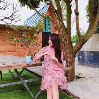 Váy voan hoa lụa