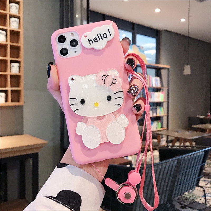 Ốp Điện Thoại Hình Mèo Kitty Dễ Thương Cho iPhone11PROMAX 12PROMAX-6.7 13