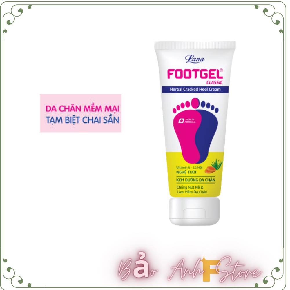 LANA Kem dưỡng chân 50g Footgel Classic Herbal Cracked Heel Cream