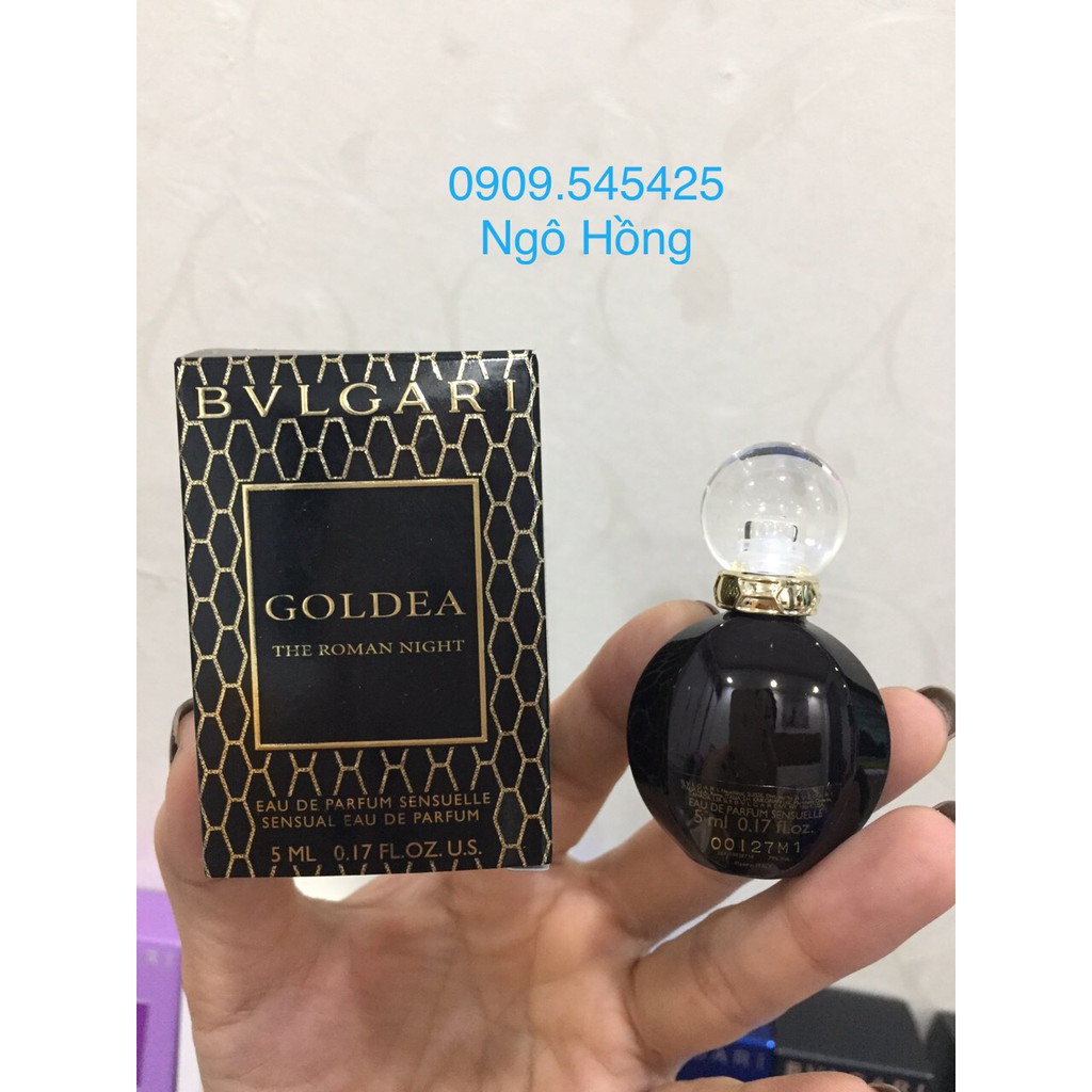 ( CAM KẾT CHÍNH HÃNG) Nước Hoa Mini Bvlgari_Goldea_The Roman Night Edt 5ML