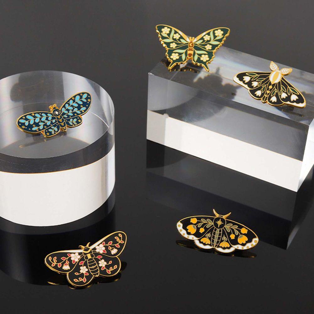 Ghim Cài Áo Tráng Men Hình Bướm / Côn Trùng Hoạt Hình Dễ Thương Làm Quà Tặng Cho Bé