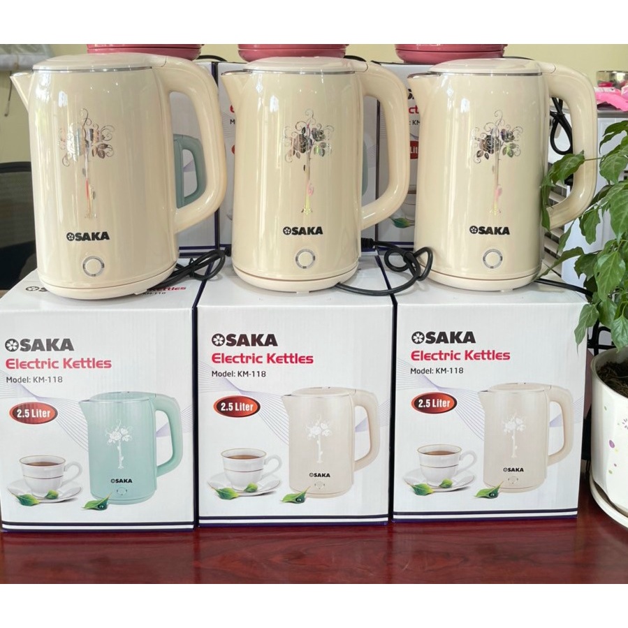 Bình Đun Nước Siêu Tốc OSAKA 2.5L Model KM-118 Hiện Đại Và Trang Nhã
