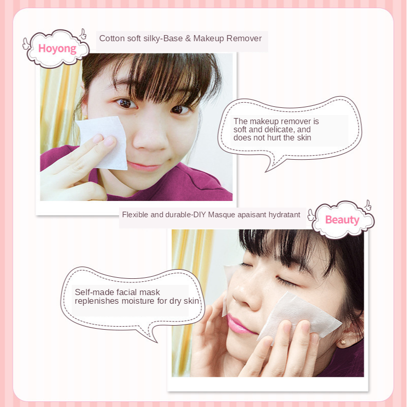 Bộ 100 Miếng Bông Tẩy Trang Bằng Cotton Hữu Cơ Tái Sử Dụng Được