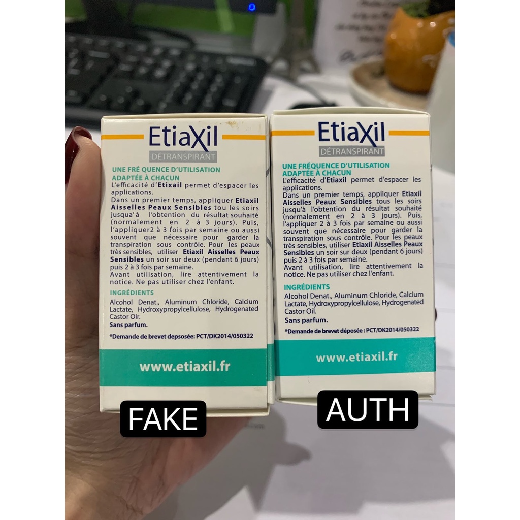 Lăn Khử Mùi ngăn Mồ Hôi etiaxil Dành Cho Da nhạy cảm 15ml chính hãng pháp ngăn hôi nách,ướt nách,ra mồ hôi nách xanh