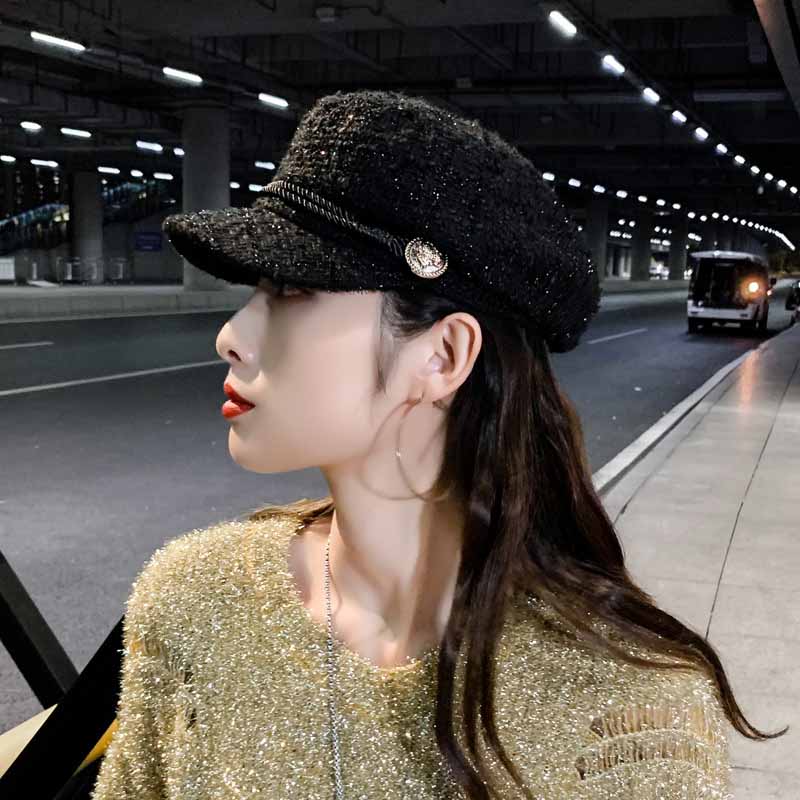 Mũ beret Dày Dặn Ấm Áp Thời Trang Thu Đông Phong Cách Hàn Quốc Cho Nữ