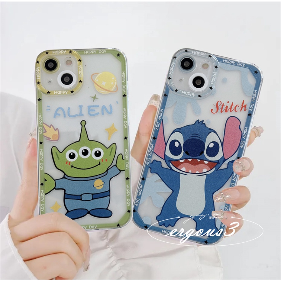 Ốp Điện Thoại Mềm In Hoạt Hình Người Ngoài Hành Tinh Cho iPhone 14 13 12 11 Pro Max SE2020 X XR Xs Max 7 8 6 6s Plus