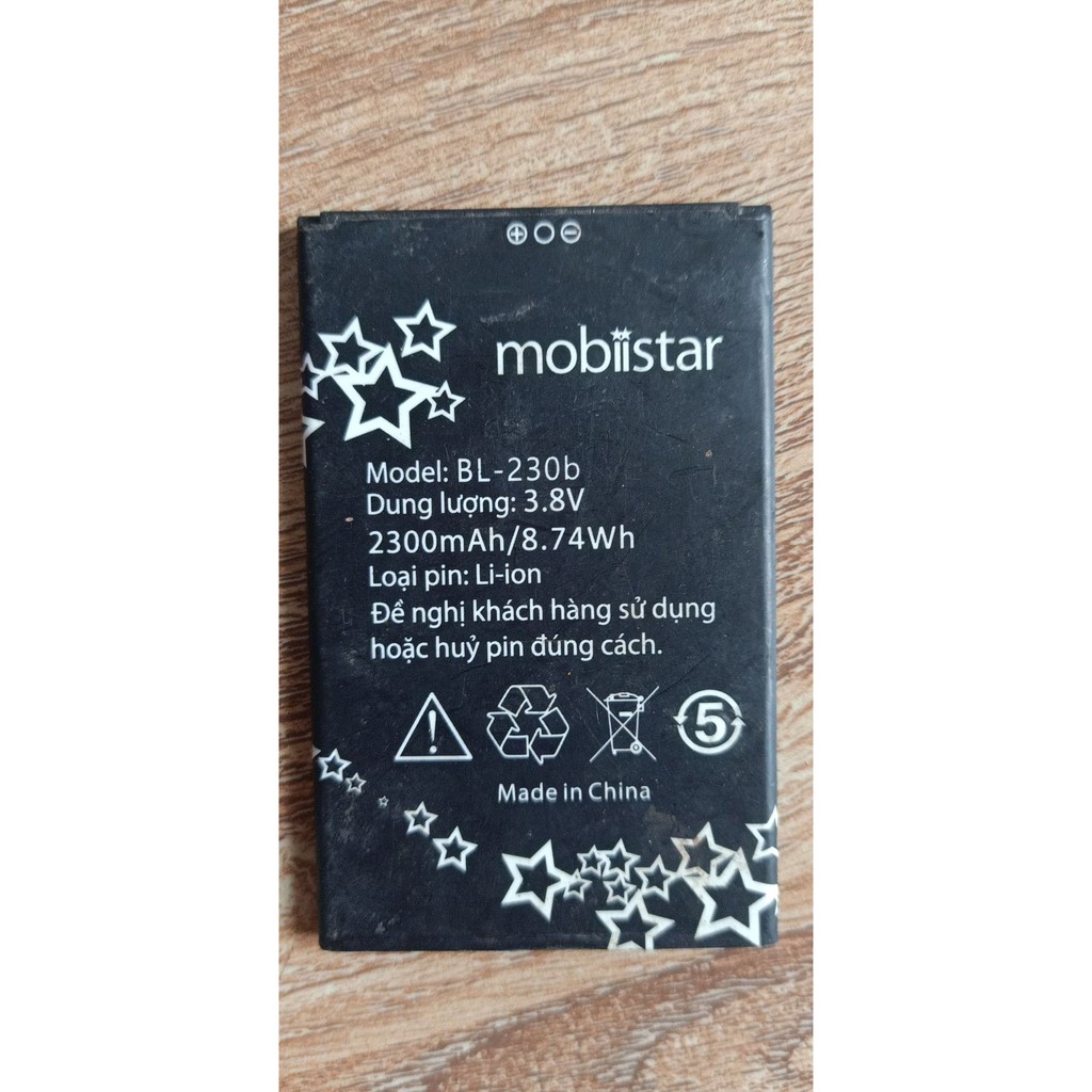 Pin Mobiistar Lai Yuna 1 / BL-230B Zin Tháo Máy Cũ