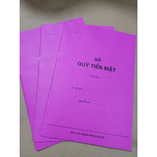 Sổ quỹ tiền mặt.
