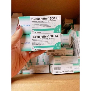 Vitamin D Fluoretten 500IE hộp 90 viên