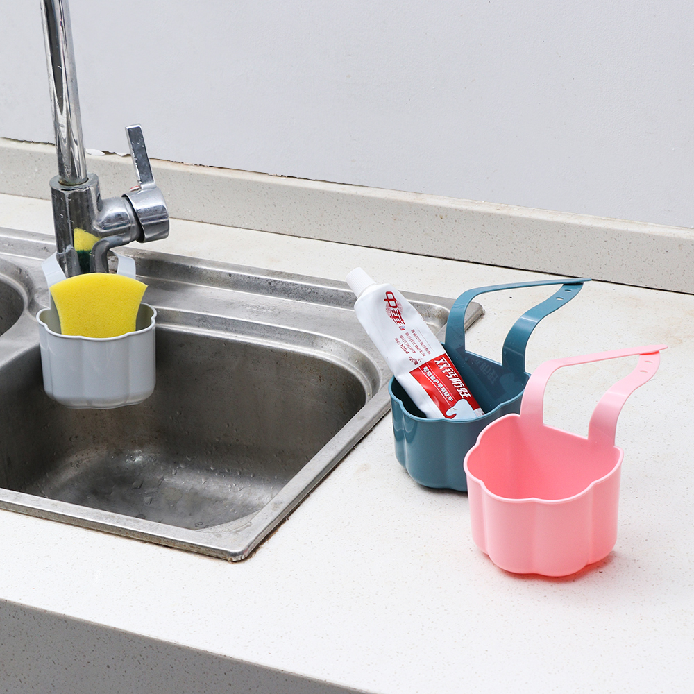 Giỏ Đựng Miếng Rửa Chén/ Xà Phòng Gắn Vòi Nước Bồn Rửa Nhà Bếp/ Nhà Tắm Chất Lượng Cao Tiện Dụng