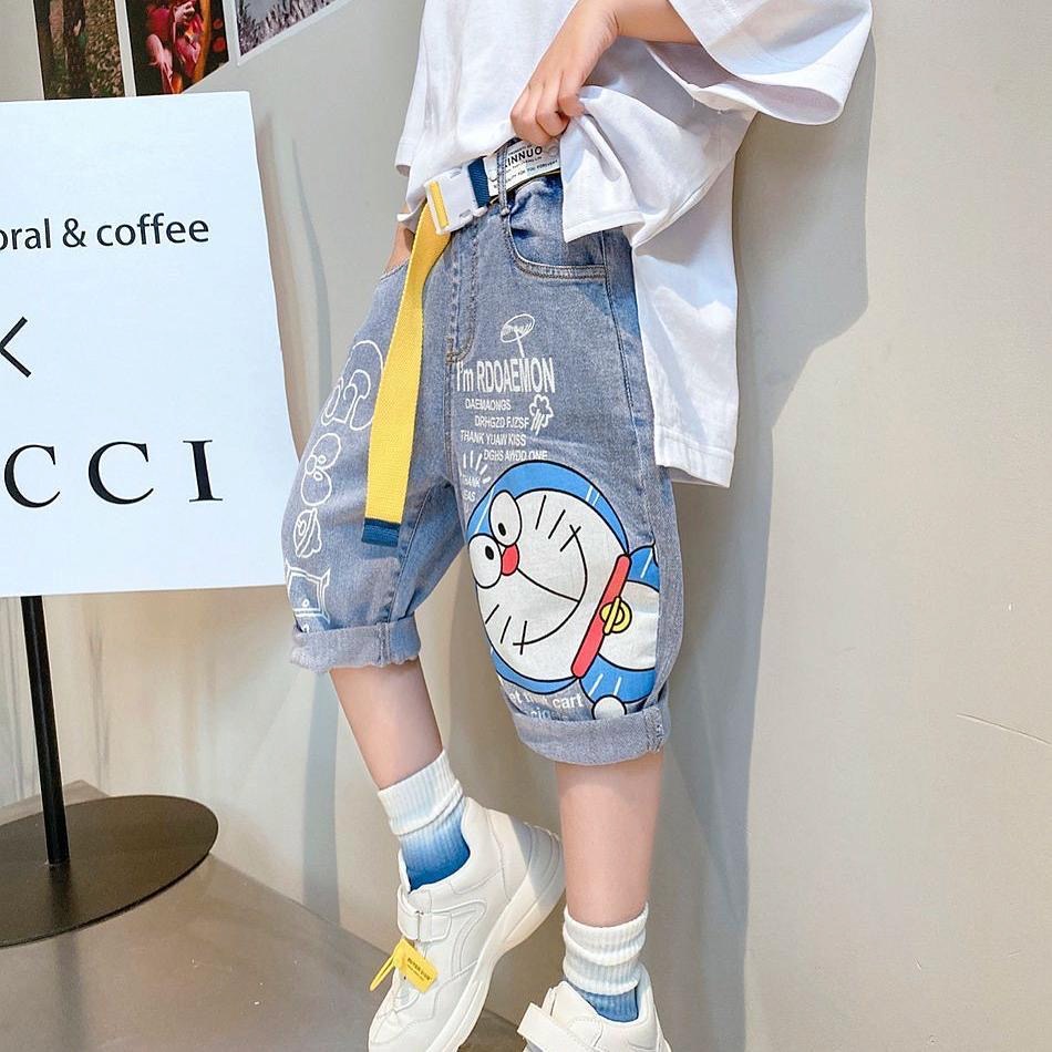 Quần bò lửng hoạ tiết Doraemon cho bé trai & bé gái  N01229