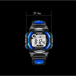 Đồng hồ trẻ em thể thao điện tử dây cao su Coobos 0118 Chính hãng