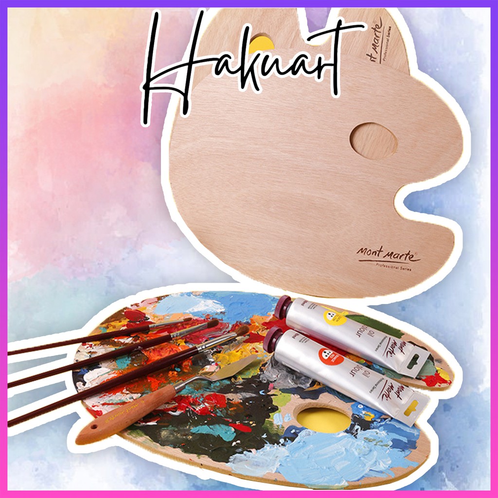 Bảng Pha Màu Gỗ Palette Mont Marte Art Secret - Họa Cụ Hakuart