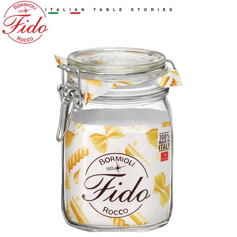 Hũ thủy tinh Bormioli Rocco Fido nắp cài kín hơn 1 lít & 750ml- Chính hãng Italy