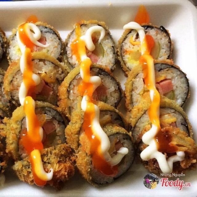 KIMBAP CHIÊN Hàn quốc hộp to 10 cái ( bán lẻ toàn hà nội,sỉ toàn quốc giá đẹp) liên hệ 0372252165