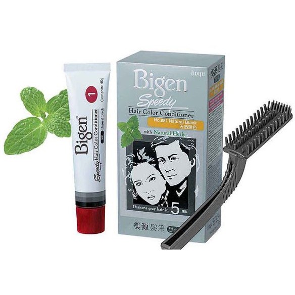 🍀🍀Thuốc Nhuộm Bigen Speedy No.881 Natural Black - Đen