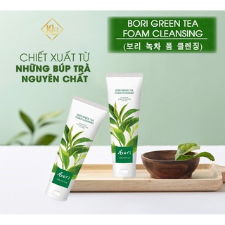 Sữa rửa mặt trắng da Bori trà xanh 120ml chính hãng Hàn Quốc