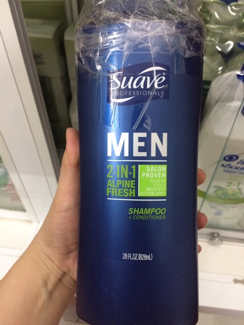 DẦU GỘI XẢ TẮM SUAVE MEN 3IN1 VÀ 2IN1 CỦA MỸ 828ML