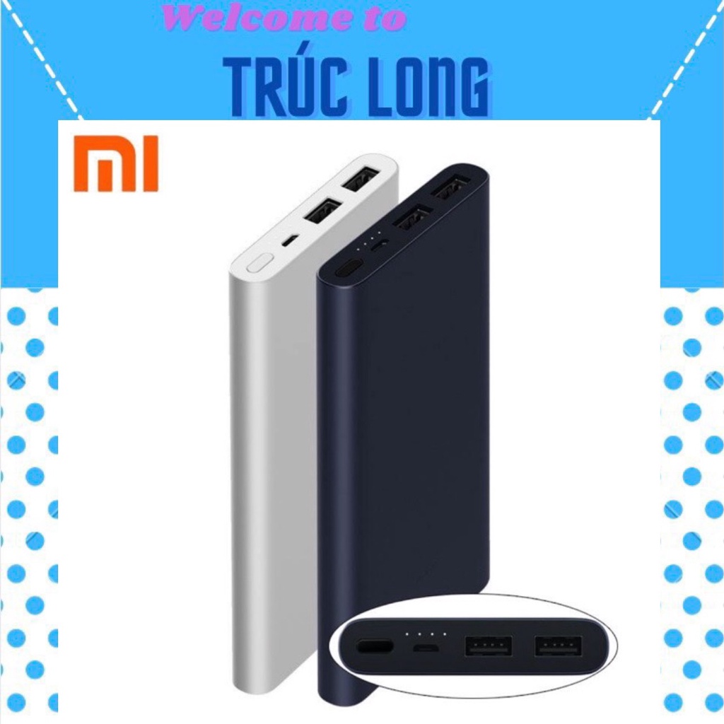 Sạc dự phòng Xiaomi Gen 2S 10.000mAh(model:PLM09ZM)có đèn báo