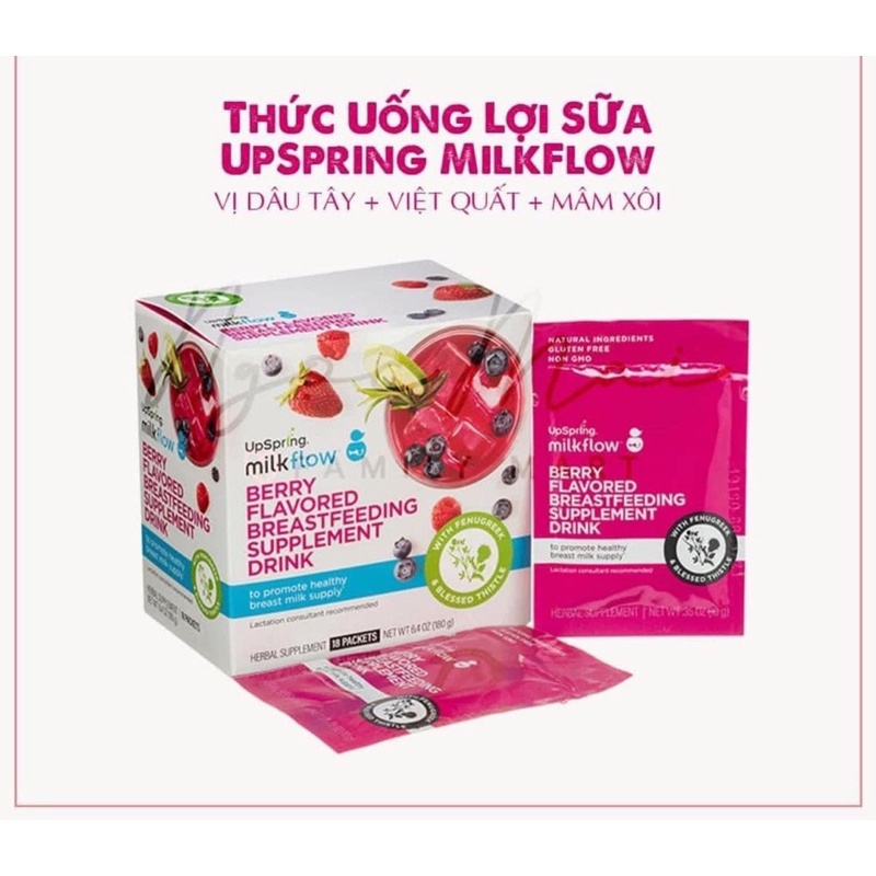 Lẻ gói Trà lợi sữa Upspring Milkflow with Fenugreek & Blessed Thistle 15g