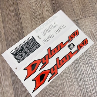 [DYLAN ĐỎ) TEM DÁN XE DYLAN 150CC CAO CẤP NHƯ TEM ZIN (CÓ THÔNG SỐ CỦA XE)