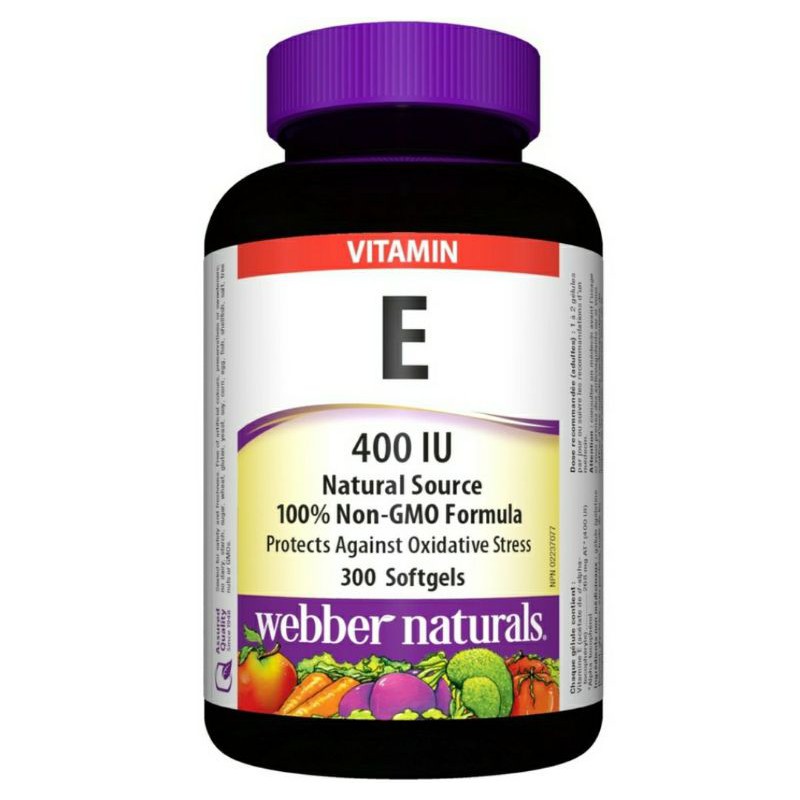 Vitamin E 400IU Webber Natural 300 Viên nang