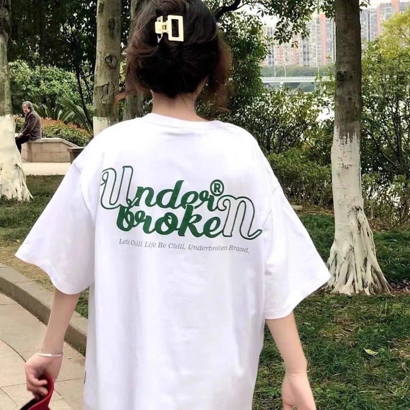 Áo Thun Tay Lỡ UNDERBROKEN Xanh Lá Unisex, Áo Phông Rộng Hot Trend 2022 | BigBuy360 - bigbuy360.vn