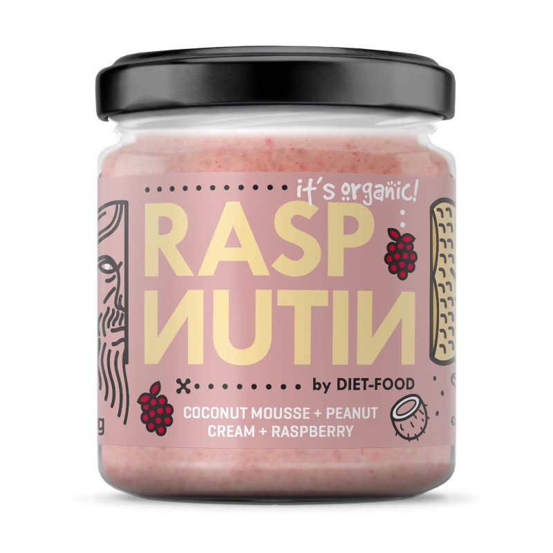 Bơ Kem Hạt Dinh Dưỡng mix Mâm Xôi Hữu Cơ Diet Food Organic Peanut Cream with Raspberry 200g