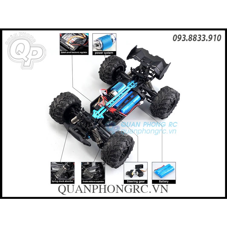 Xe Điều Khiển SCY 16101 RAPIDLY 1/16 2.4G 4WD High Speed RC Truck Car With Head-up Wheels