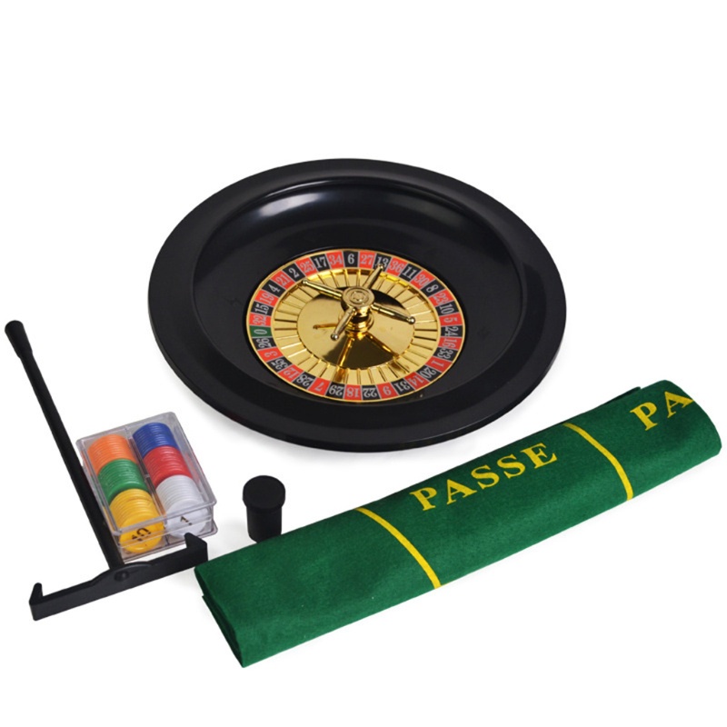 Bộ Trò Chơi Board Game Roulette 10 Inch Kèm Khăn Trải Bàn Cho Quán Bar / Tiệc Tùng
