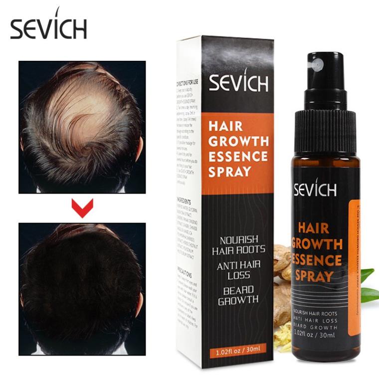 Tinh Chất Xịt Kích Mọc Tóc SEVICH Chiết Xuất Gừng Kháng Khuẩn 30ml
