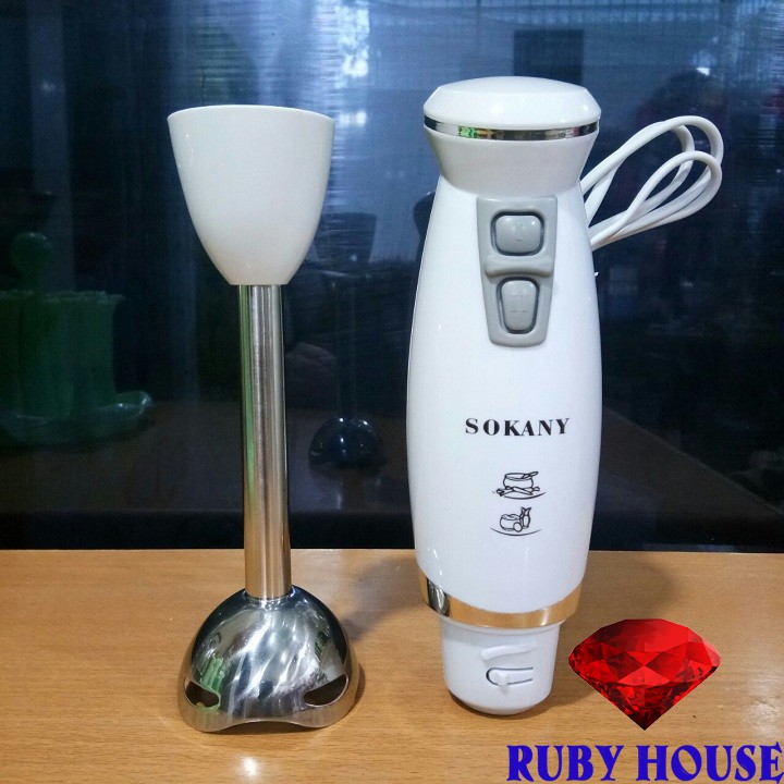 [BH 1 đổi 1]Máy xay đa năng Sokany HB250A CHÍNH HÃNG loại bé, Máy xay cầm tay cao cấp 2020-Ruby House