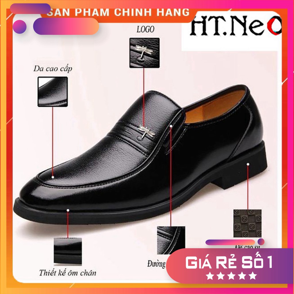 GIÀY DA NAM TRUNG NIÊN  💖 HT.NEO 💖 da bò xịn hàng đẹp tăng chiều cao thêm 6cm kết hợp quần áo siêu đẹp (dd21)