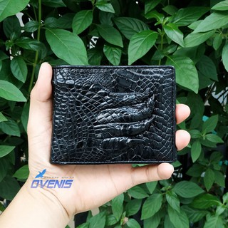 Ví cá sấu móng tay. 2 mặt da cá sấu cao cấp!
