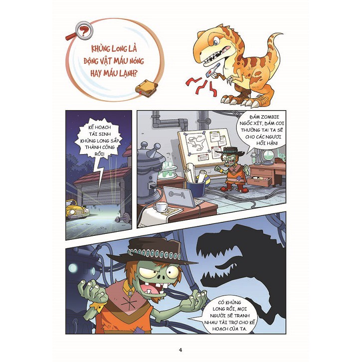 Sách - Trái Cây Đại Chiến Zombie - Câu Đố Bí Ẩn Về Động Thực Vật