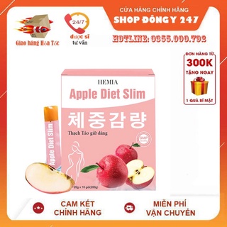 Thạch táo hủy mỡ hemia an toàn hiệu quả,cam kết sau 1liệu trình giảm từ 2-5kg