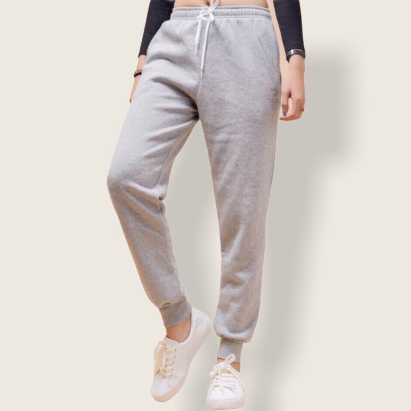 Quần jogger nữ trơn bo gấu quần nỉ da cá abercrombie