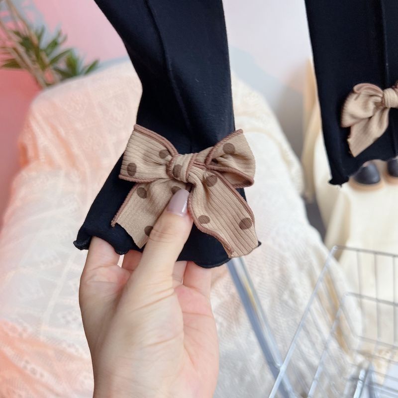 Bộ Đồ Thời Trang Xuân Thu 2 Món Áo Thun Phối Quần Legging Thời Trang Xuân Thu Cho Bé Gái