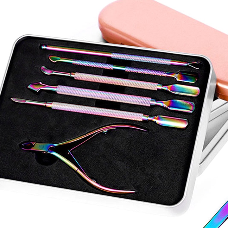 1 Bộ Dụng Cụ Làm Móng Chuyên Nghiệp Bằng Thép Không Gỉ