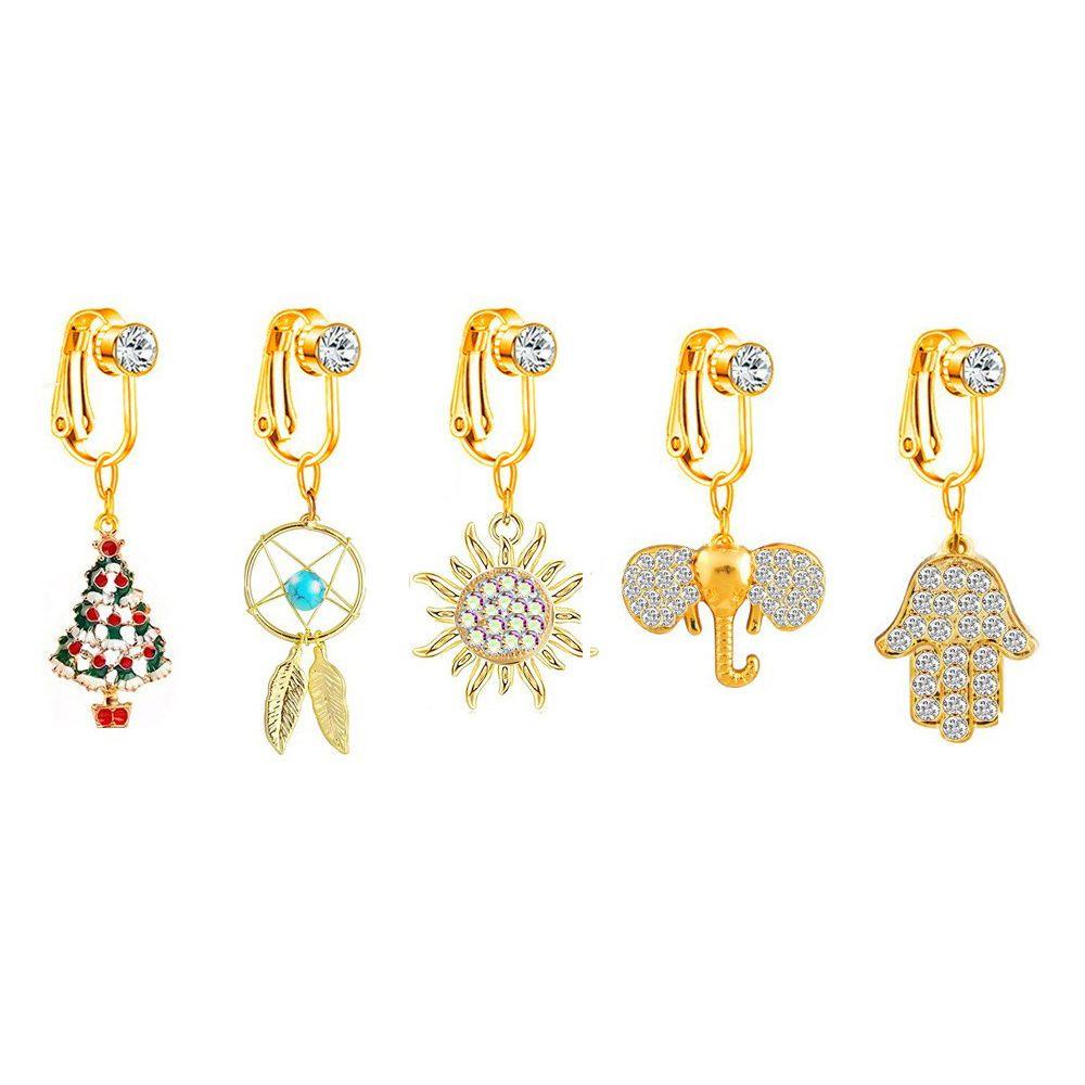 Khuyên Rốn Hình Trái Tim Bằng Thép Không Gỉ Cá Tính