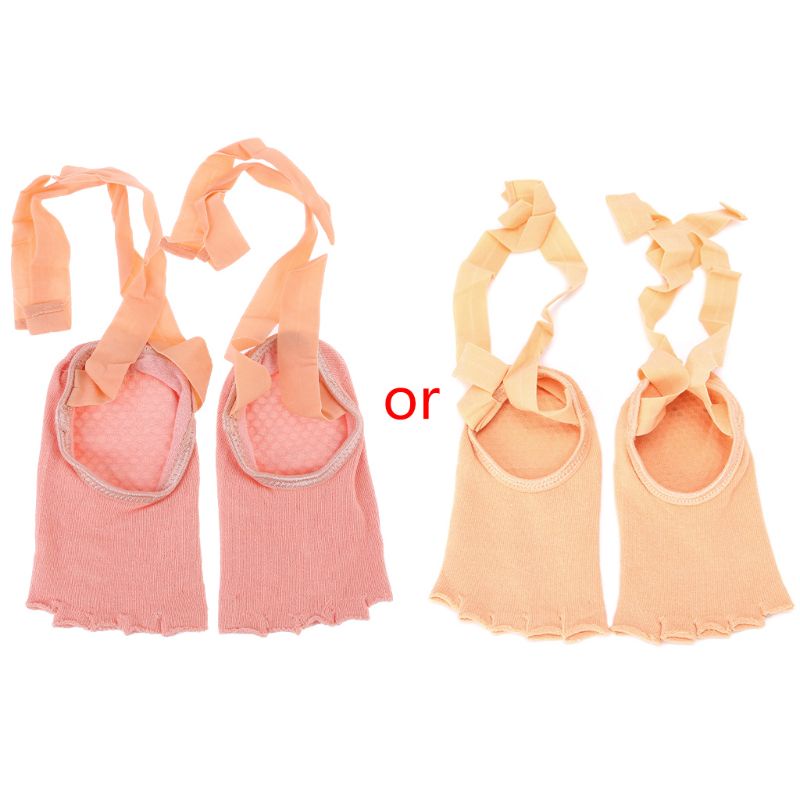 Đôi Vớ 5 Ngón Bằng Vải Cotton Để Tập Yoga Massage Chân Tiện Dụng